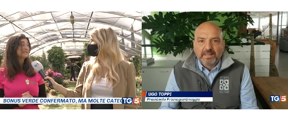 Promogiardinaggio sostiene il Bonus Verde al TG 5